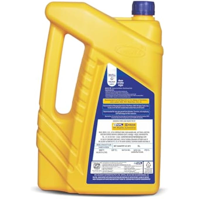 VELVEX ADBLUE DEF - DIESEL EXHAUST FLUID FOR DIESEL ENGINES | SUITABLE FOR ALL DIESEL ENGINES FOR BS4 & BS6 | HELPING TO IMPROVE AIR QUALITY | REDUCE NOX | OEM APPROVED | VDA APPROVED | SIZE - 5L - Image 4